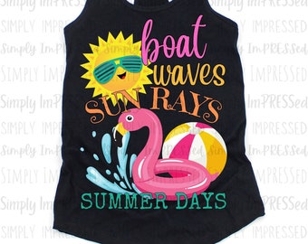 Boat Waves Sun Rays Summer Days PNG / beach / lake / river / pool / float / beach ball / sunshine