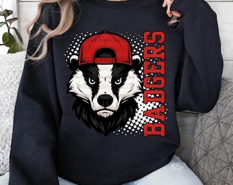 Badgers Red PNG / School Spirit / Football Season / Basketball Season / Mascot / Digital Download