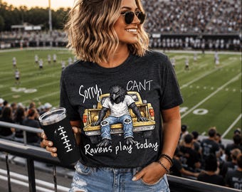 Sorry Can't Ravens Play Today PNG / School Spirit / Football Season / Basketball Season / Mascot / Digital Download