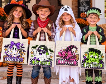 Halloween Name Plate Bundle - 4 PNGs - Add Your Own Name