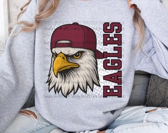 Eagles Maroon PNG / School Spirit / Football Season / Basketball Season / Mascot / Digital Download