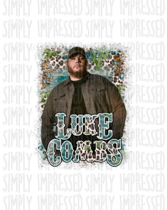 Luke Combs PNG / Country Music / Western / Digital Download for ...