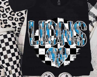 Lions PNG / School Spirit / Football Season / Checker