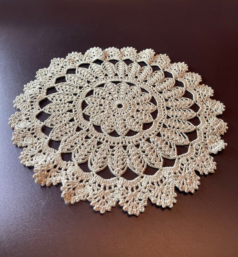 Green-Gray Intricate Doily