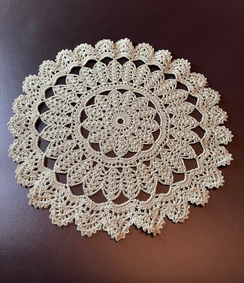 Green-Gray Intricate Doily