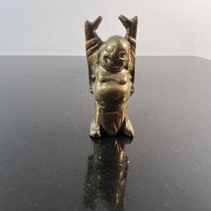vintage small brass Buddha figurine
