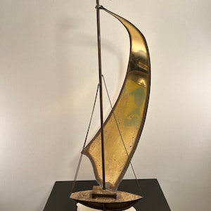 Vintage mid century sailboat