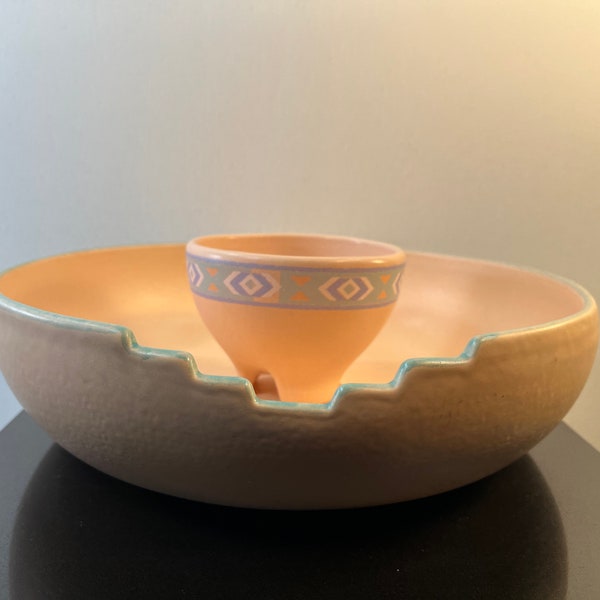 Treasure Craft Chip and Dip Bowl Etsy