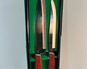 vintage Maxam kitchen knives set of two