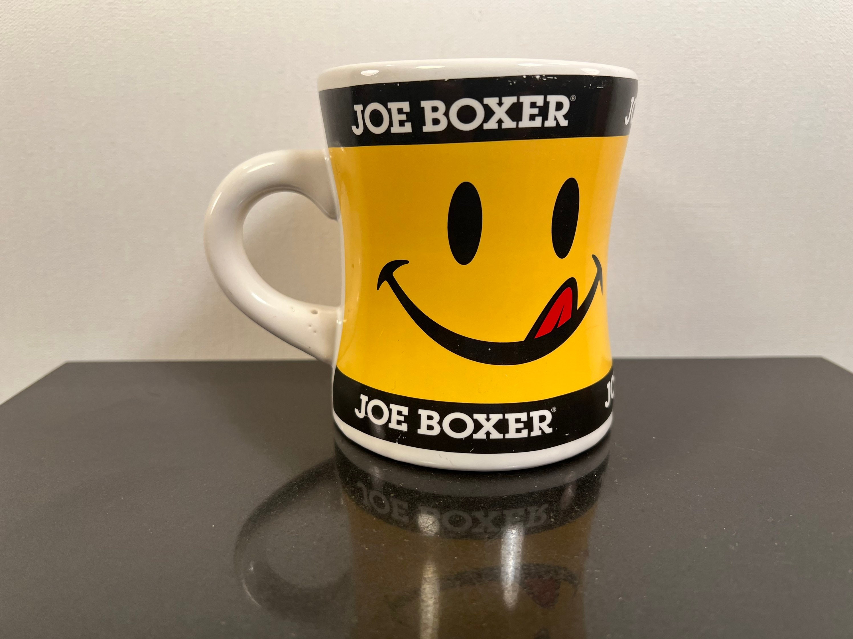 Vintage Smiley Face Joe Boxer Mug - Etsy