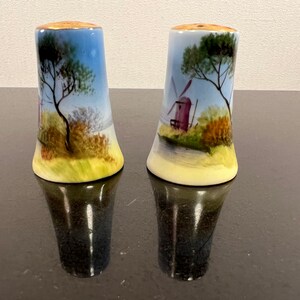 Vintage porcelain salt shakers