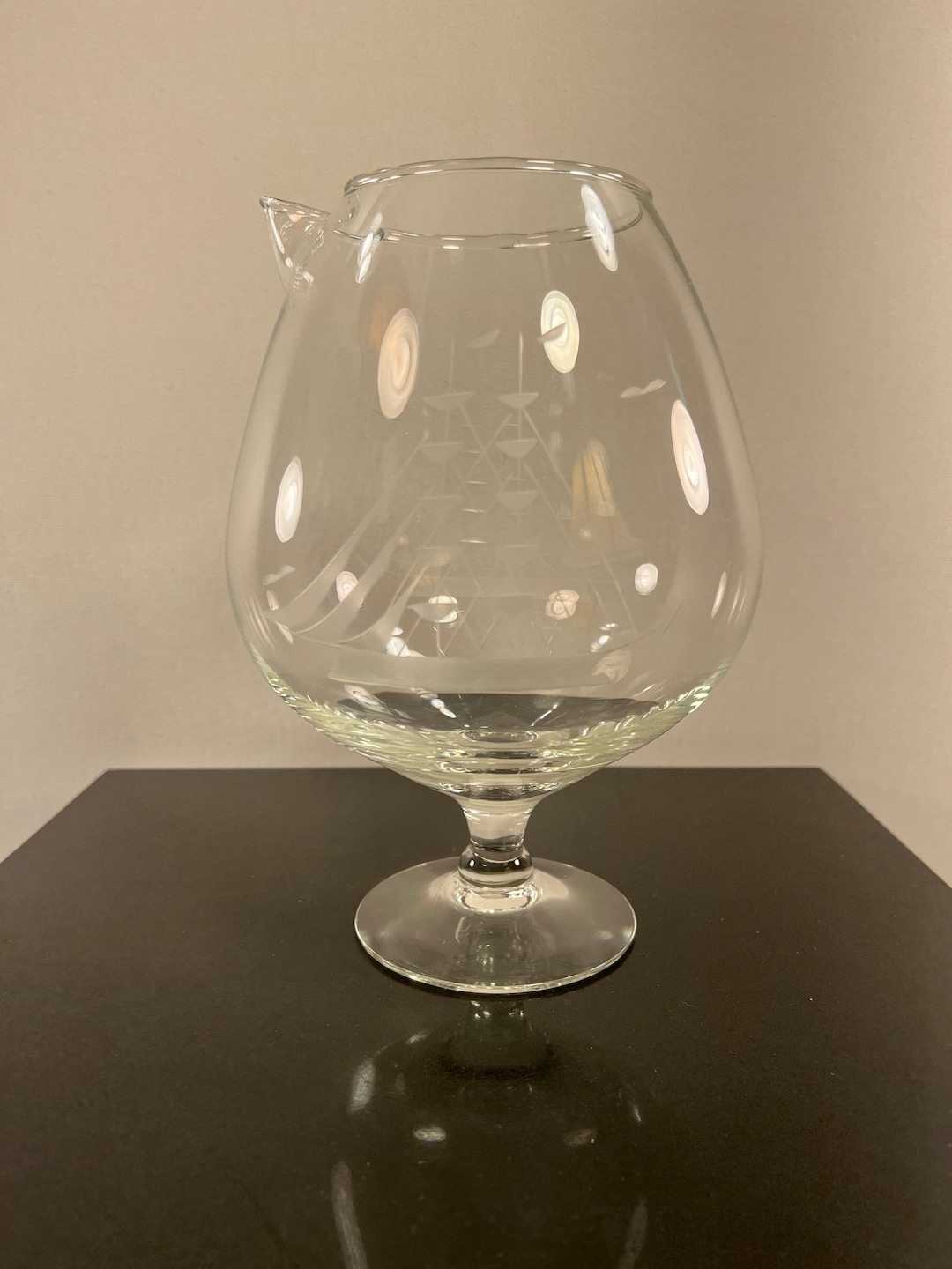 Vintage Large Snifter Glass Etsy