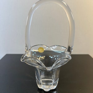 Vintage Duncan glass basket