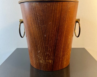 Vintage faux wood ice bucket (as is)
