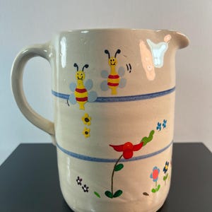 vintage Sr pottery pitcher (as is)