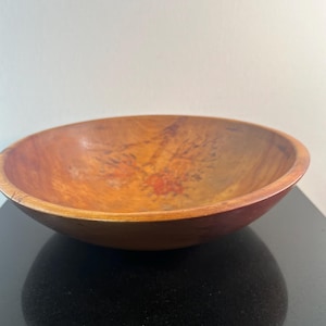 vintage decorative wood bowl