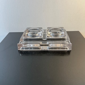 Vintage glass inkwells