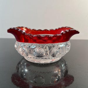 vintage ruby kings crown bowl