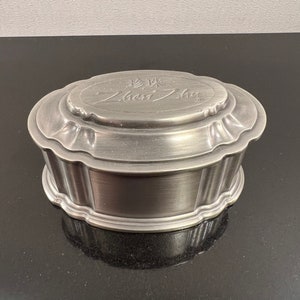 Zhen Zhn pewter trinket box