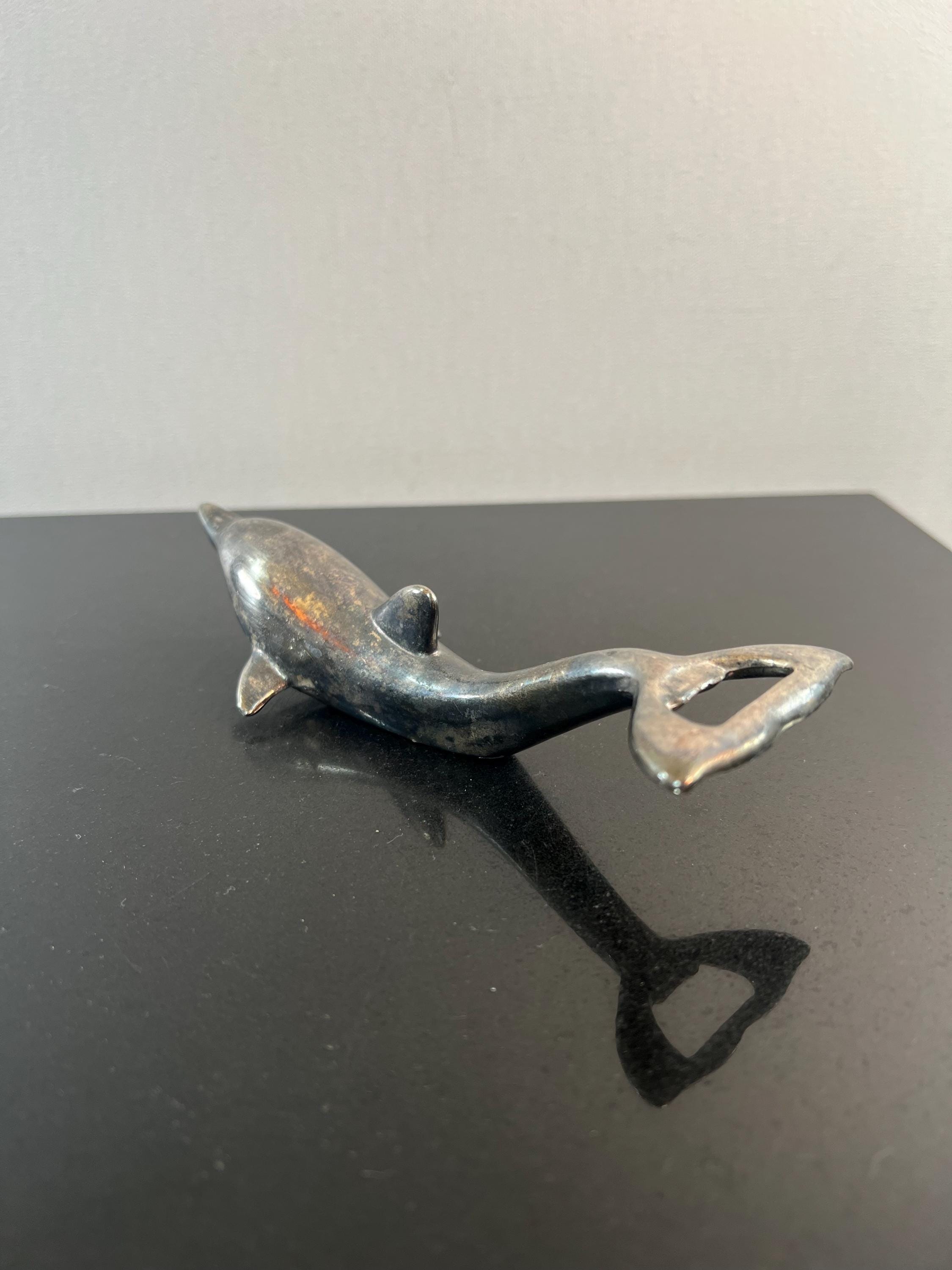 Vintage Metal Dolphin Bottle Opener - Etsy