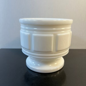 Vintage milk glass planter