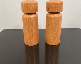 Vintage salt shaker and pepper mill