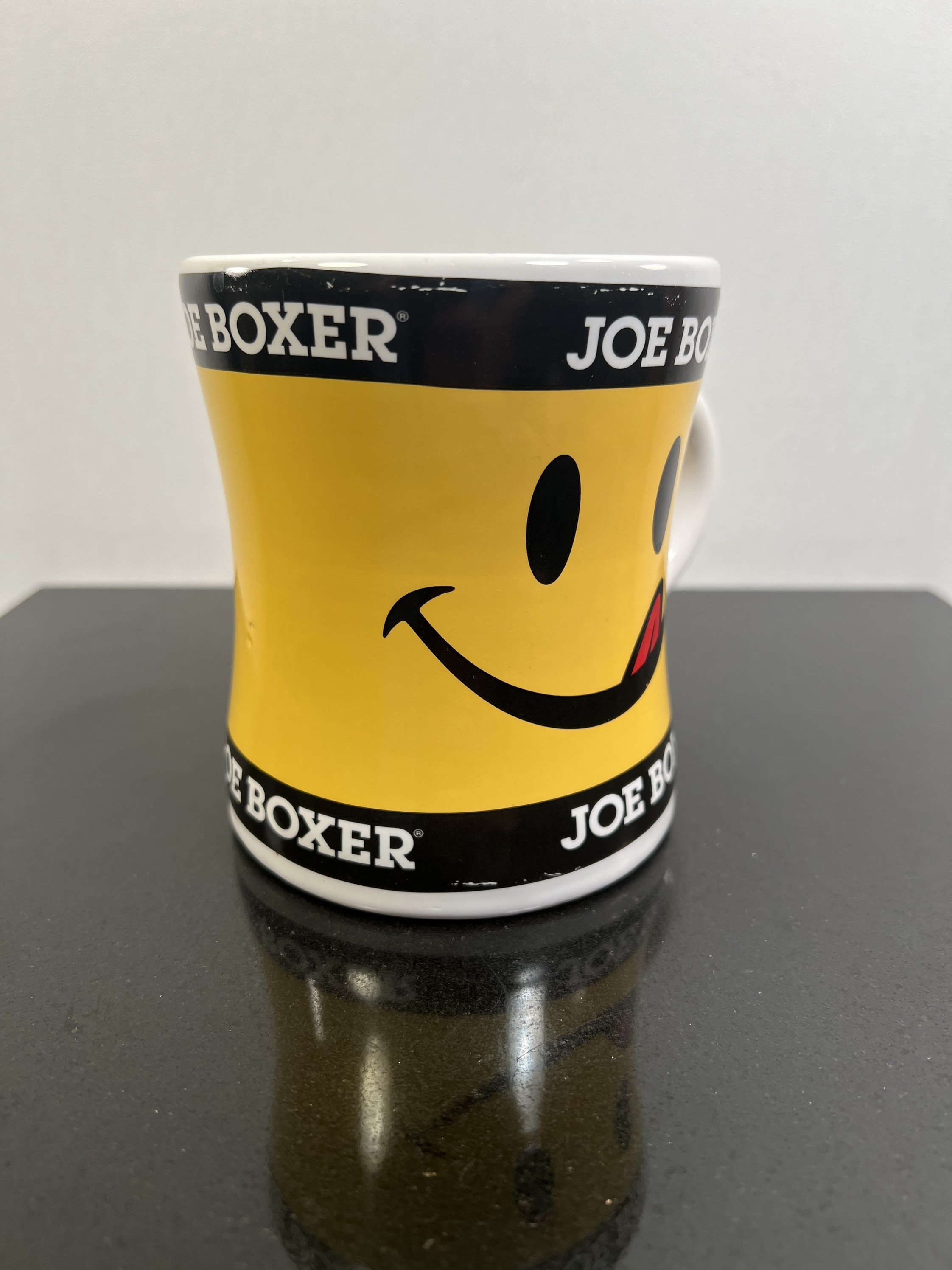 ♡smile♡ Vintage Yellow Smiley Face 70's Mug With Handle And Peace