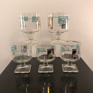 MCM cocktail glasses