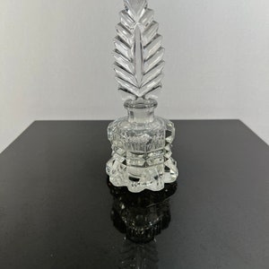 Vintage Art Deco Czechoslovakian glass perfume bottle