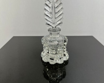Vintage Art Deco Czechoslovakian glass perfume bottle