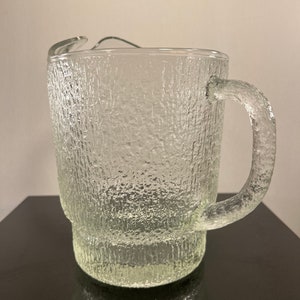 Vintage frosted pitcher