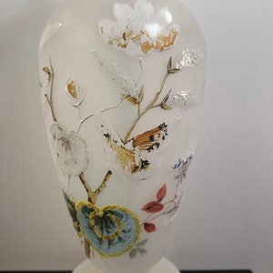 Vintage art glass lamp (as is)