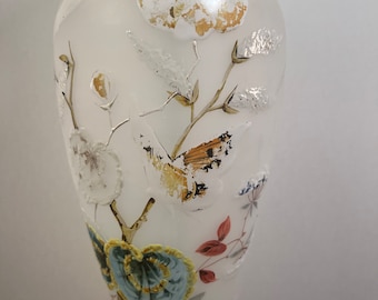 Vintage art glass lamp (as is)
