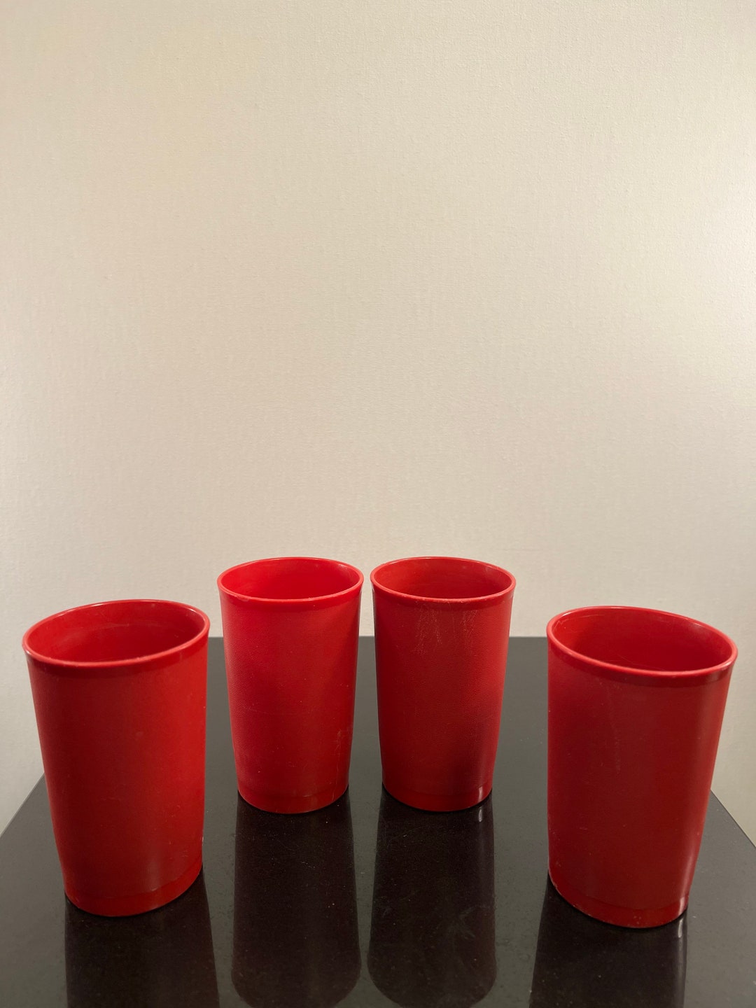 Vintage Tupperware Cups Set of Four Etsy