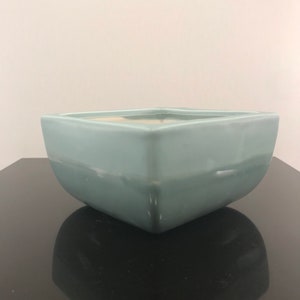 Blue ceramic planter