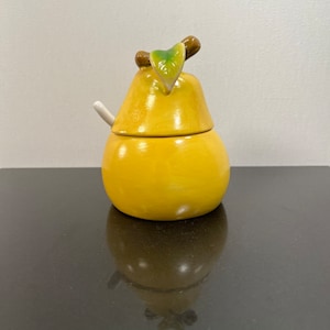 Vintage pear shaped jam jar