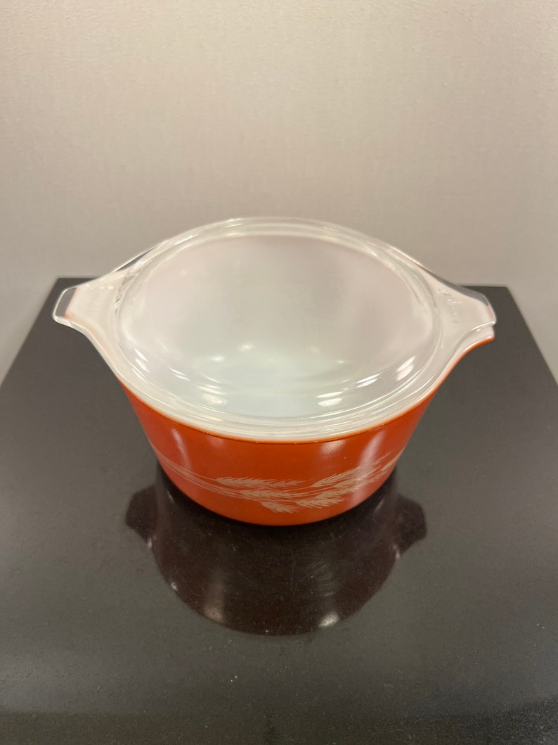 Vintage Pyrex Wheat Pattern Casserole With Lid - Etsy