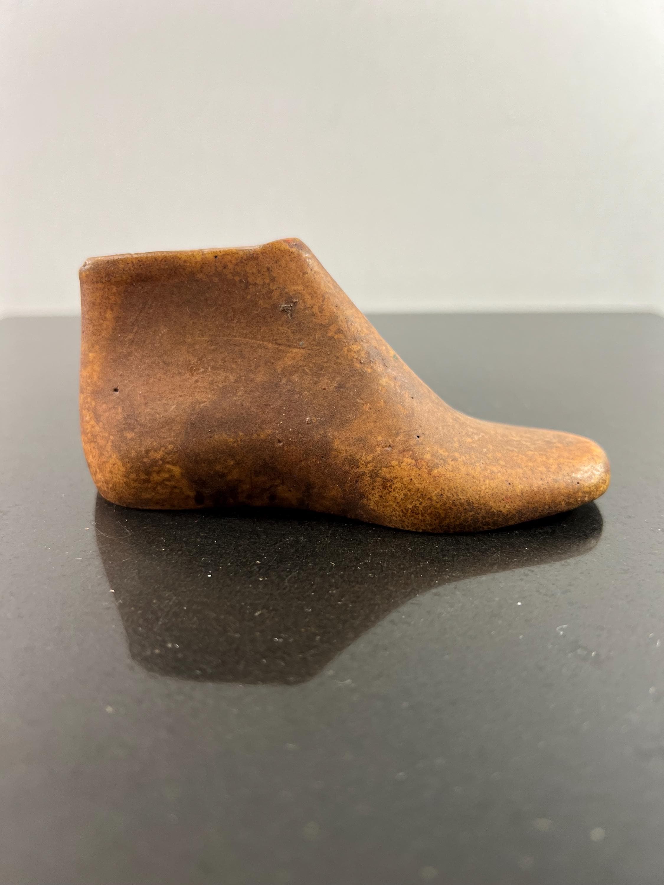 vintage wood shoemakers childs shoe mold