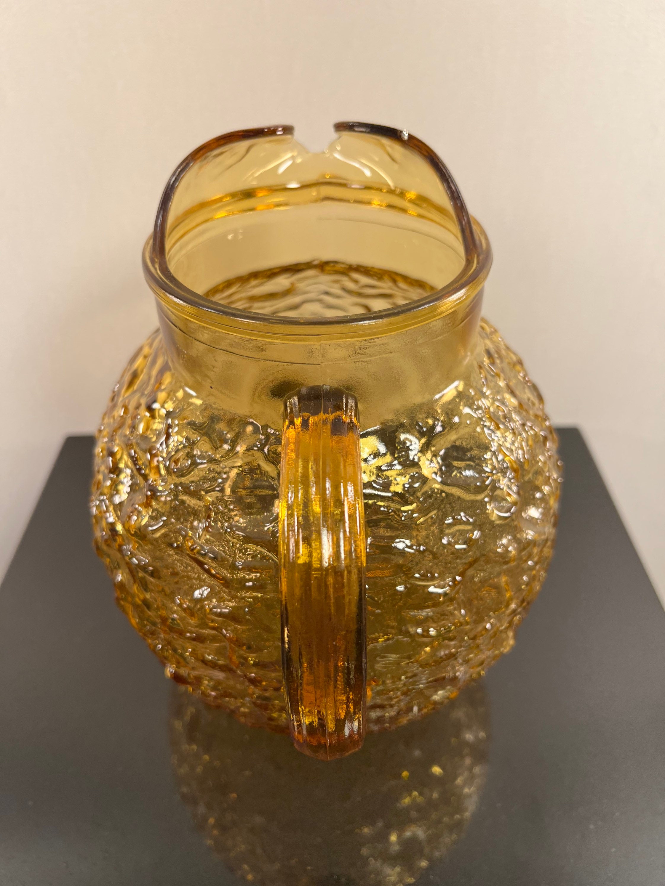 Vintage Anchor Hawking Amber Color Lido Milano Pitcher - Etsy