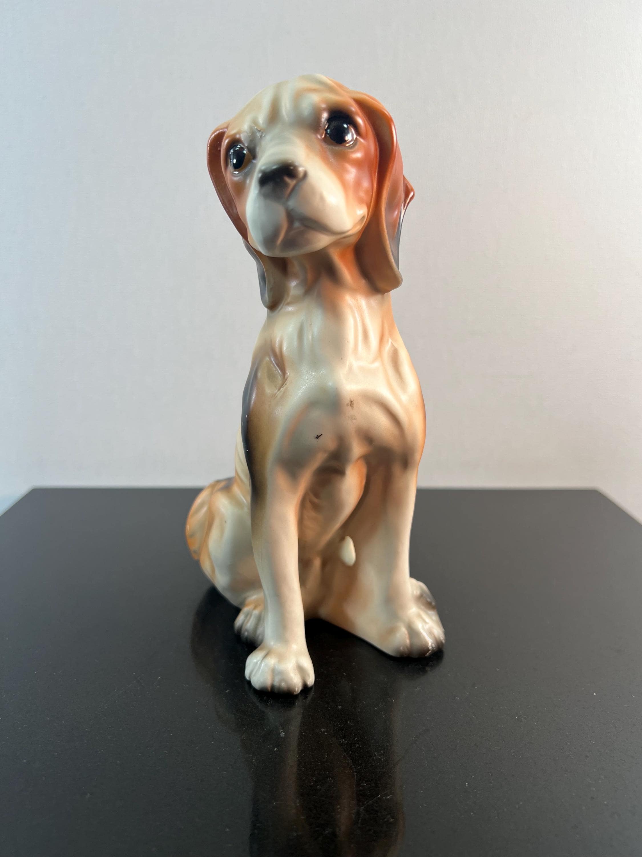 vintage ceramic beagle dog figurine