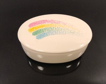 Rainbow trinket dish
