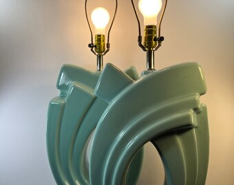 Vintage Haeger style set of two lamps