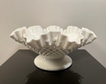 Vintage milk glass bowl