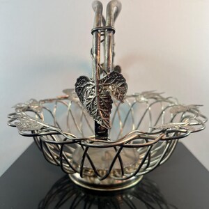 Vintage Godinger silver plate basket