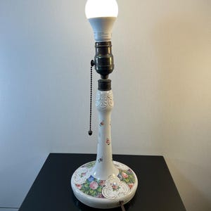 vintage glass Victorian style lamp