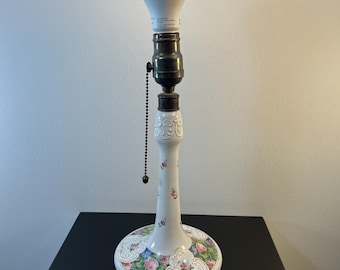 vintage glass Victorian style lamp