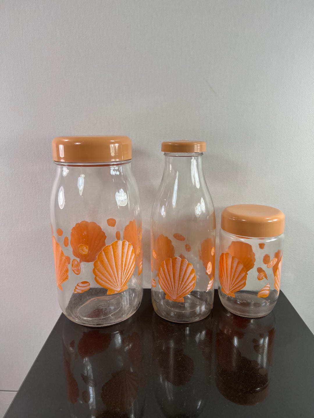 Vintage 80s Storage Bottles - Etsy