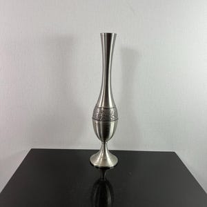 vintage pewter nordic vase