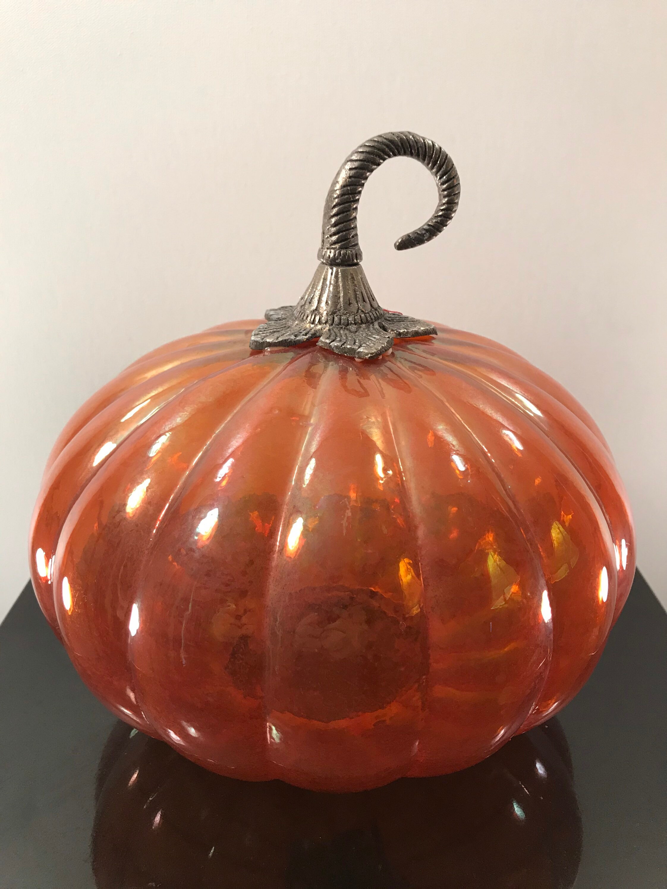 Art glass pumpkin | Etsy