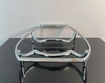 vintage chrome Corning dish cradle